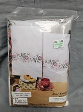 Kit de par de toalhas de cozinha Tobin ROSE FANTASY Terry estampado para bordado 16" x 25", usado comprar usado  Enviando para Brazil