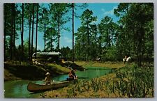 Usado, Cartão postal vintage Walt Disney World Fort Wilderness acampamentos canoa comprar usado  Enviando para Brazil