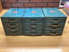 Gabinetes de almacenamiento de 4 cajones vintage Wards Master Quality X 3 segunda mano  Embacar hacia Mexico