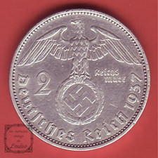 Reichsmark 1937 argent d'occasion  Carcassonne