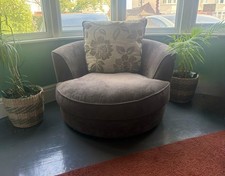 Swivel cuddle chair for sale  LONDON