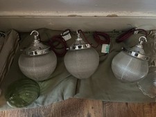 Holophane bullet shades for sale  LONDON