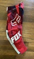 Calça de Motocross FOX Racing 180 CRIANÇA Tamanho 6/22 Preta Vermelha Equitação MX comprar usado  Enviando para Brazil