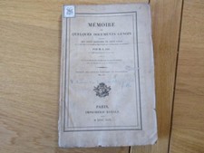 Memoire documents genois d'occasion Memoire documents genois d'occasion  Einville-au-Jard