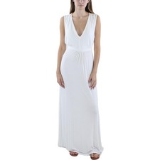 Vestido maxi longo 24seven Comfort Apparel feminino branco gola redonda 3X BHFO 2586 comprar usado  Enviando para Brazil