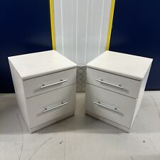 Pair white minimalist for sale  NEWTON-LE-WILLOWS