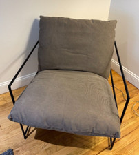 Gray canvas armchair for sale  Brooklyn