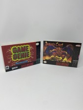 SNES Demons Crest & Game Genie Estojo Apenas Concha Plástica Personalizada SEM JOGOS comprar usado  Enviando para Brazil