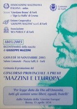 Cartolina giuseppe mazzini usato  Genova