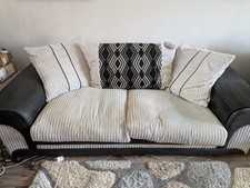 Grey seater sofa for sale  PRESTON