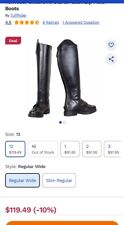 Botas de campo TuffRider infantis com zíper traseiro para iniciantes tamanho 12RW, usado comprar usado  Enviando para Brazil