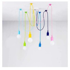 Candelabro aranha arco-íris colorido 6 braços – Luz de teto ajustável faça você mesmo comprar usado  Enviando para Brazil
