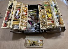 TED WILLIAMS Acordeão Vintage CAIXA DE EQUIPAMENTO DE PESCA 34434 Carregado com Equipamento Antigo comprar usado  Enviando para Brazil