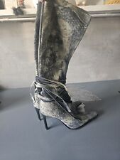 Jeansoptik lederstiefel 38 gebraucht kaufen  Berlin