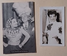 2 belas fotos da atriz Carmen Miranda década de 1940 comprar usado 2 belas fotos da atriz Carmen Miranda década de 1940 comprar usado  Enviando para Brazil