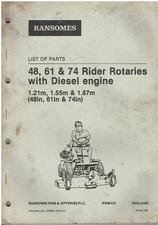 Ransomes rider rotary d'occasion  Expédié en Belgium