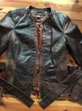 Lederjacke zara braun gebraucht kaufen  Berlin