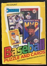 Rompecabezas de béisbol Donruss 1989 y tarjetas caja de cera 36 paquetes sellados segunda mano  Embacar hacia Mexico