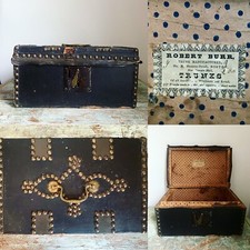 Antique leather covered for sale  Framingham
