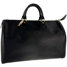 Usado, Bolsa de mão Louis Vuitton Epi Speedy 35 couro camurça preta 3442 comprar usado  Enviando para Brazil