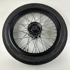 Yamaha XVS650 XVS 650 2017 roda dianteira raio aro preto reto 19x2.5 comprar usado  Enviando para Brazil
