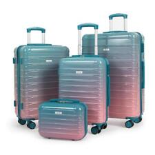 piece 4 luggage set blue for sale  USA