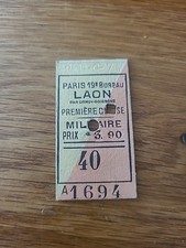 Ticket train ancien d'occasion  Châteauroux