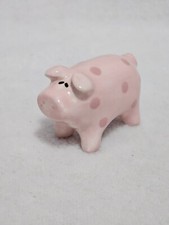 Mini estatueta de cerâmica rosa porco Lorrie Veasey Our Name Is Mud miniatura 2 polegadas comprar usado  Enviando para Brazil