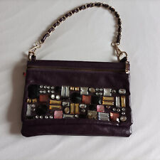 Handtasche dunkelbraun strass gebraucht kaufen  Bad Aibling