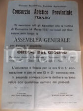 1937 pesaro apicoltori usato  Milano