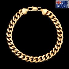 NOVO 18K Banhado a Ouro 8MM Clássico Corrente de Freio Pulseira de Elos Sólidos Masculina e Feminina 8", usado comprar usado NOVO 18K Banhado a Ouro 8MM Clássico Corrente de Freio Pulseira de Elos Sólidos Masculina e Feminina 8", usado comprar usado  Enviando para Brazil