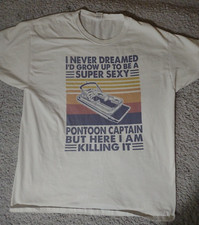 Camiseta Gráfica Engraçada Grande Fruit Of The Loom Hd Pontão Náutico comprar usado  Enviando para Brazil