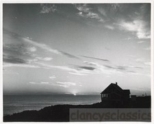 Fotografia de arte década de 1940 RR LaPelle linda silhueta de cena oceânica pôr do sol comprar usado  Enviando para Brazil
