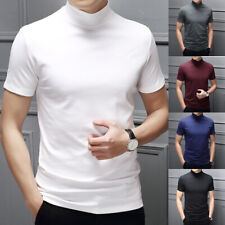  Blusa pulôver masculina manga curta manga curta gola simulada fina verão  comprar usado  Enviando para Brazil