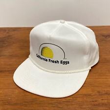 De colección California Fresh Eggs Logo Blanco Lona Granjero Gorra Snapback Camionero Sombrero  segunda mano  Embacar hacia Argentina