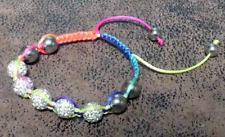 Bracelet tissu strass d'occasion  Bourg-de-Péage