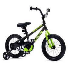 Bicicleta infantil RoyalBaby Rocket com rodas de treinamento, 14 polegadas, preta (caixa aberta) comprar usado  Enviando para Brazil