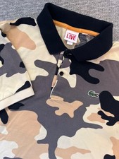 Camisa polo Lacoste tamanho vivo grande camuflada manga curta estilo MCMXXVII PH2640 LER comprar usado  Enviando para Brazil