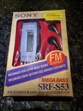Vintage Sony SRF S53 FM Radio mega bass pocket taschen walkman  STEREO FM  Ovp.  comprar usado  Enviando para Brazil