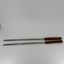 (2) Espetos para churrasco Coleman 2 peças 18 polegadas de comprimento aço inoxidável kebabs de carne brasileira comprar usado  Enviando para Brazil