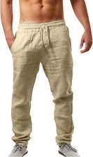Pantaloni lino uomo usato  Roma