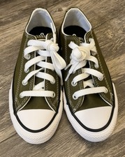 Sapato Infantil Dark Moss/Branco/Preto Chuck Taylor All Star Low Top - Tamanho 12C NOVO comprar usado  Enviando para Brazil
