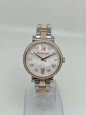 Relógio feminino Michael Kors Sofie 36mm dois tons aço branco mostrador esfregão quartzo MK4458 comprar usado  Enviando para Brazil