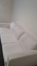 White seater sofa for sale  IPSWICH