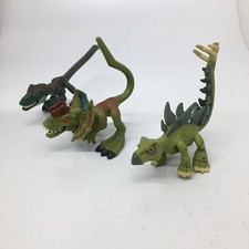 Usado, 3 JURASSIC WORLD Bendy Biters Stegosaurus Velociraptor Dilophosaurus comprar usado  Enviando para Brazil
