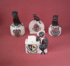 Crested china black for sale  STOKE-ON-TRENT