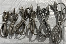 Lote de 6 Cabos RCA Vintage Áudio Estéreo, Macho, Reverb, Alto-falante, NOS Switchcraft comprar usado  Enviando para Brazil