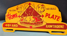 Placa de beisebol vintage home plate hambúrguer placa superior sem vaca sem touro comprar usado  Enviando para Brazil