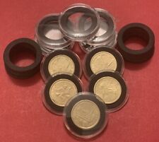 Porta-cápsula transparente 30mm + inserção de espuma (sem moedas) para moeda antiga e nova £ 1 libra  comprar usado  Enviando para Brazil