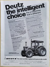1977 Deutz Tractor Concessionária Informações Impressão Anúncio comprar usado  Enviando para Brazil